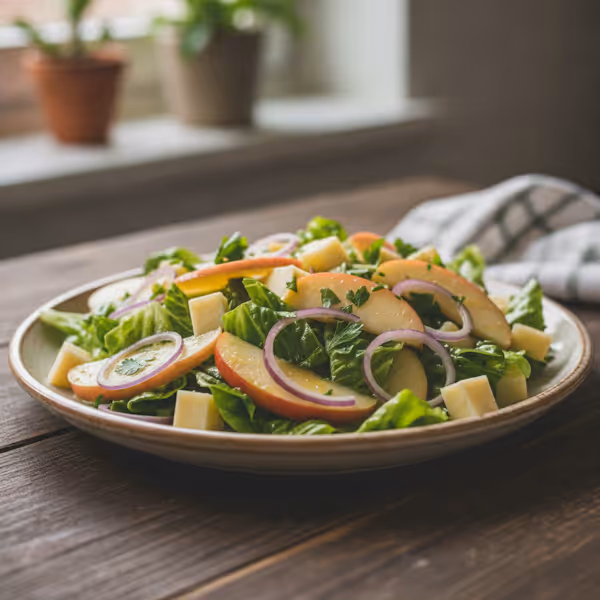 Äppel- och ostsallad