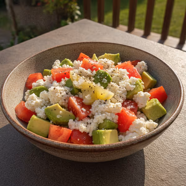 Avokadosallad med keso