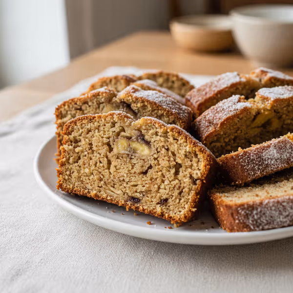 Bananbröd utan mjöl och socker