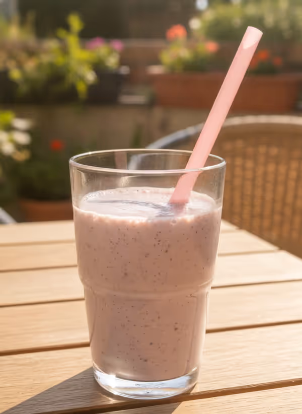 Blåbärsmilkshake