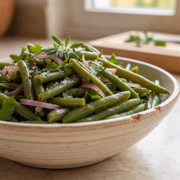 Böngsallad med gröna bönor